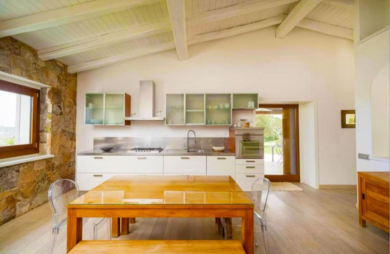 Villa Alba Esclusiva Villa Con Piscina A Sfioro E Vista Mozzafiato Sul Mare Cugnana Ngoại thất bức ảnh