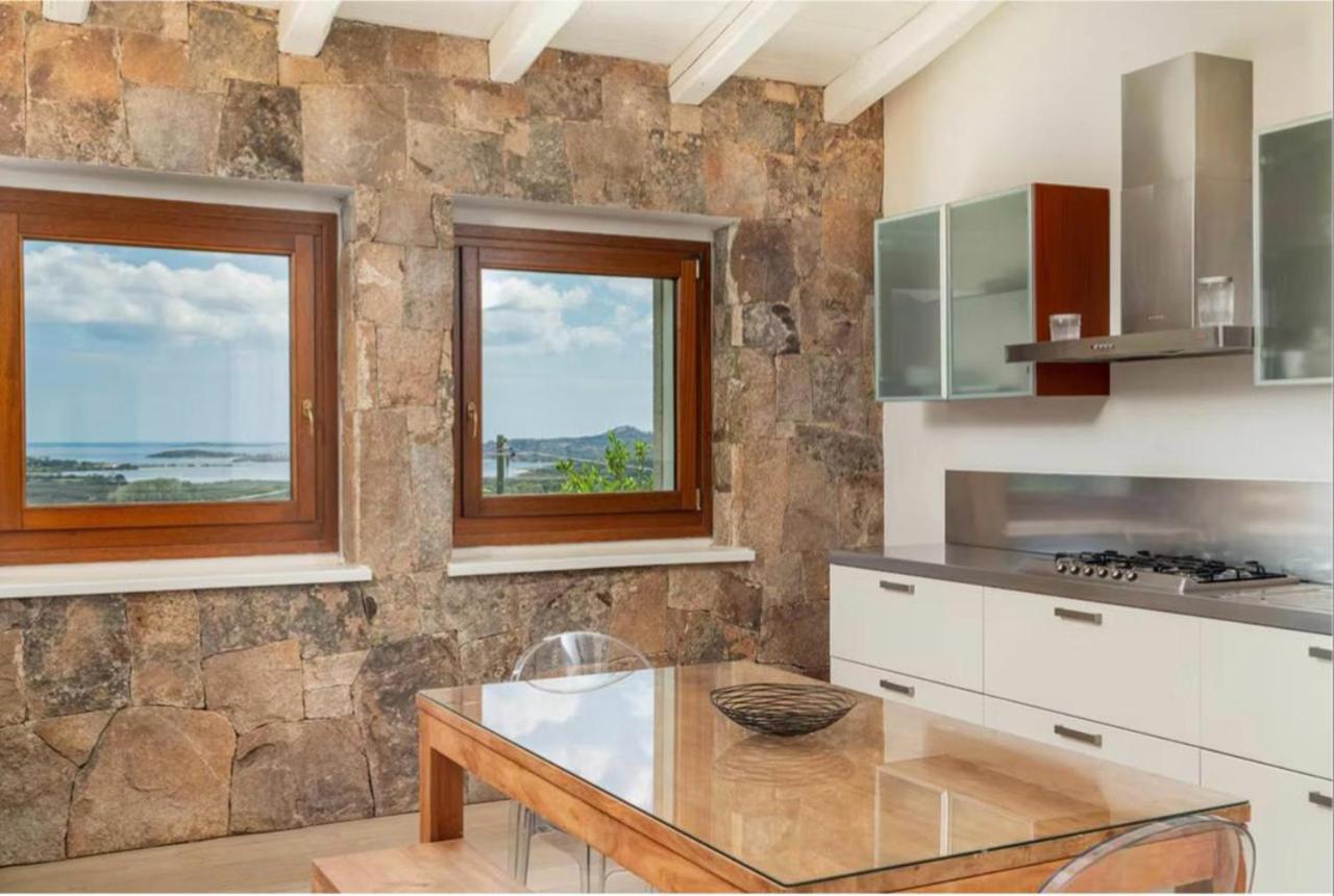 Villa Alba Esclusiva Villa Con Piscina A Sfioro E Vista Mozzafiato Sul Mare Cugnana Ngoại thất bức ảnh